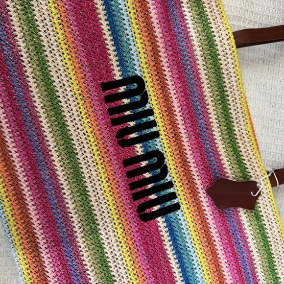 Colorful Crochet Tote Bag